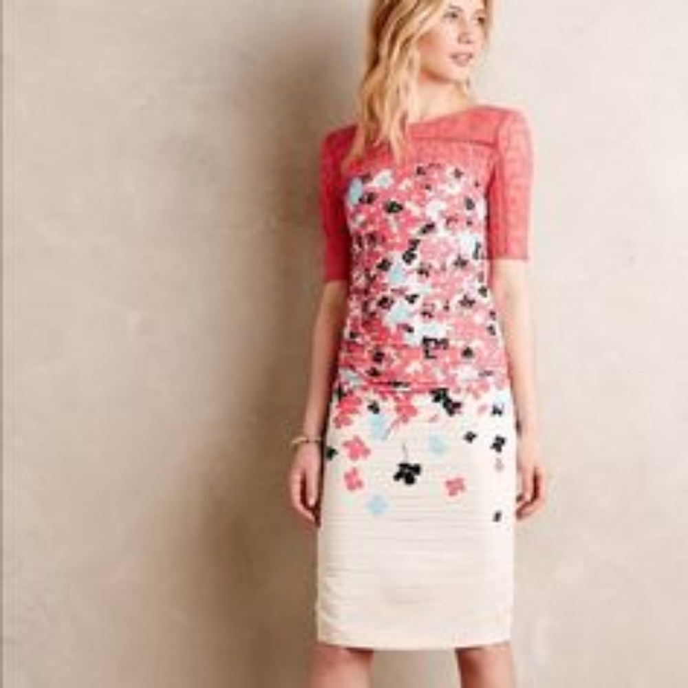 Tracy Reese Pink Lace Dress Sz 0P